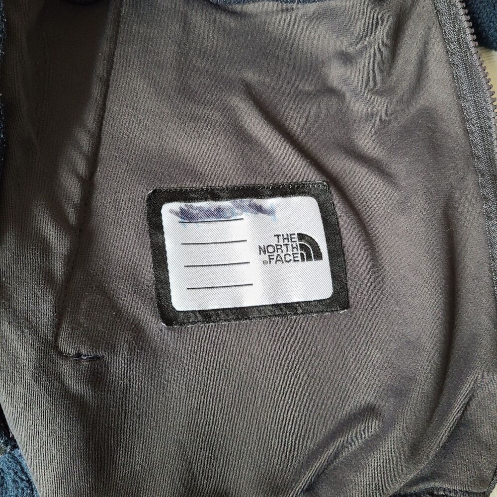 The North Face Denali Fleece Jacket Boys Large Blue Gray Polartec Full Zip - Picture 4 of 9